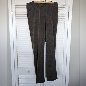 Women's Grey Pleated Herringbone Pant
